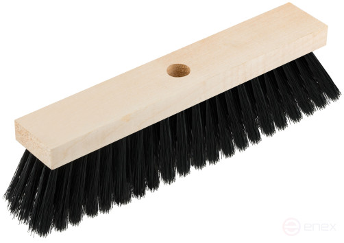 Щетка для пола деревянная, прямоугольная, 4-х рядная, 265 мм