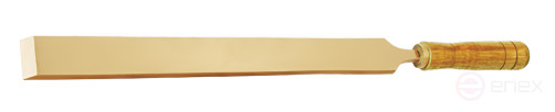 Flat scraper 30x300 mm wooden handle intrinsically safe 206-1010 AlCu HORTZ