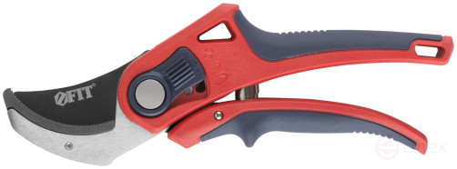 Pruner, cutting edges butt to anvil, adjustable. openings, belt spring, rubberized. handles 210 mm