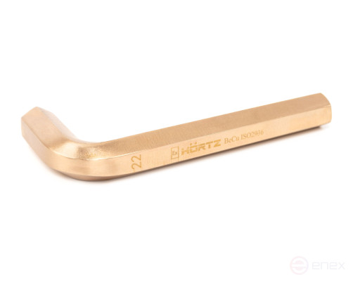 Hexagon wrench 22 intrinsically safe alloy BeCu 166-22, HORTZ