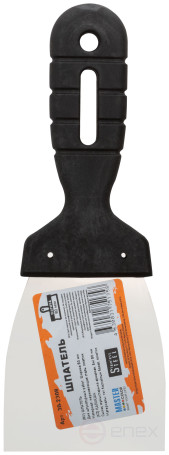 Шпатель 80 мм, нержавеющая сталь, пластиковая ручка