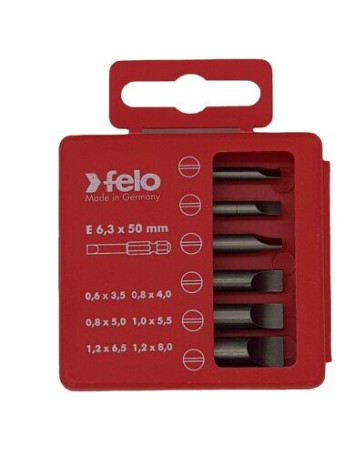 Felo SL Industrial 50 mm bit set in a case, 6 pcs 03091516