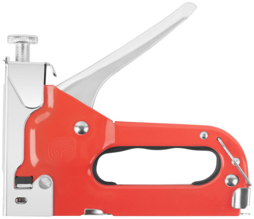 Stapler for narrow staples "type 53" 4-14 mm, impact force adjustment, metal body