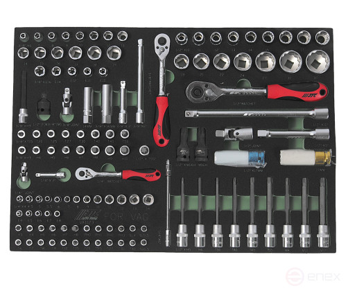 123-piece locksmith and assembly kit (VAG) in the JTC box