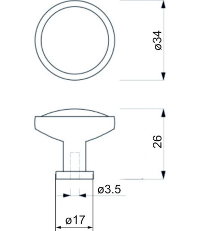 Pen meb. button met. OREO black matte+white, AKS