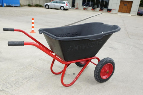 Industrialist 2-wheel anti-impact wheelbarrow, 130 liters (air wheel)