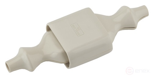 ERA R2 cable outlet without grounding 10A direct input white