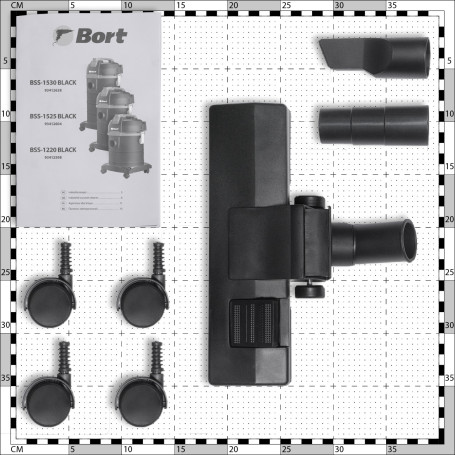 Пылесос для сухой и влажной уборки BORT BSS-1525 BLACK