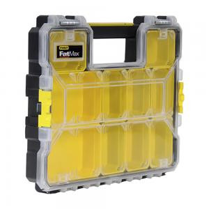 Organizer professional FatMax Shallow PRO Metal Latch plastic moisture-proof with metal locks (14920) STANLEY 1-97-517. 44.6x35.7x7.4 cm