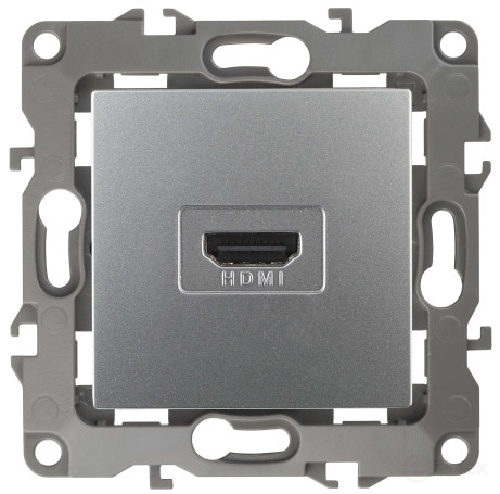 Розетка ЭРА Серия 12 12-3114-03 HDMI IP20 алюминий
