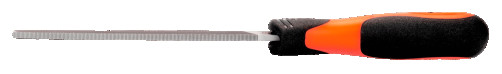 Flat pointed file with handle ERGO 200 mm, notch drachevaya