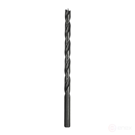 Wood drill bit PRACTICE 10 x 200 mm, W-sharpening, (1 pc.) blister, Profi series (775-631)
