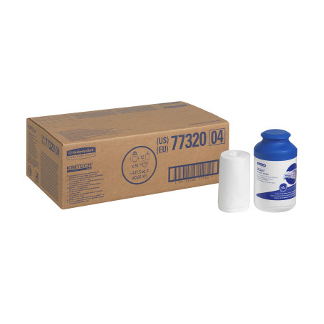 Kimtech® Wettask™ DS Протирочный материал - Маленький рулон / Белый (12 Сменных картриджей x 35 листов)