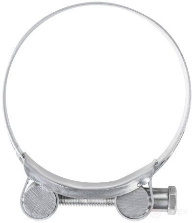 Хомут обжимной силовой шарнирный, нерж.сталь 64-67 мм