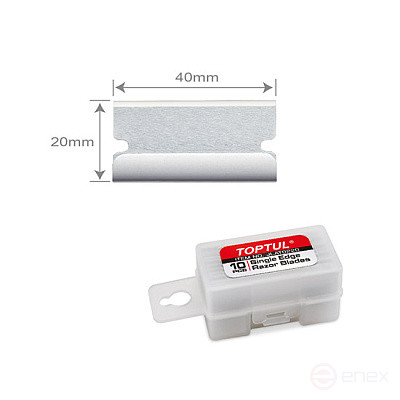 Scraper for removing labels and stickers 40 mm L=205mm TOPTUL JJCJ0140