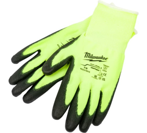 Hi-Vis Cut level protective gloves 1/A, S/7