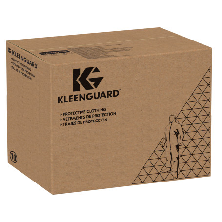 KleenGuard® A40 Reflex Воздухопроницаемый комбинезон для защиты от брызг жидкостей и твердых частиц - С капюшоном / Белый /XXXL (25 комбинезонов)