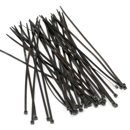GT-200IBC Стяжка нейлоновая неоткрывающаяся, безгалогенная (halogen free), 200x3.6 мм, полиамид 6.6, -40°C - +85°C, черная, (100 шт)
