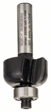 Milling cutters 8 mm, R1 6 mm, D 24.7 mm, L 13 mm, G 53 mm