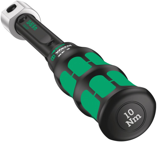 Click-Torque XP 2 Torque wrench for replaceable nozzles with a set torque of 10 Nm, socket 9x12 mm, 10-50 Nm, error ± 2%, 262 mm