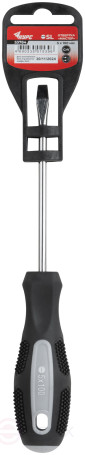 Screwdriver "Master", CrV steel, rubberized handle 5x100 mm SL