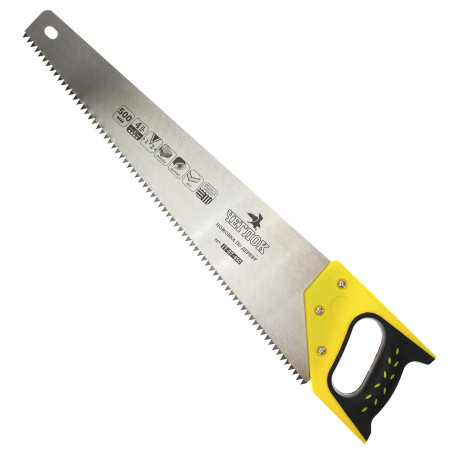 Ножовка по дереву 500мм 4TPI (крупный зуб), закаленный зуб, ЧЕГЛОК (6/60)