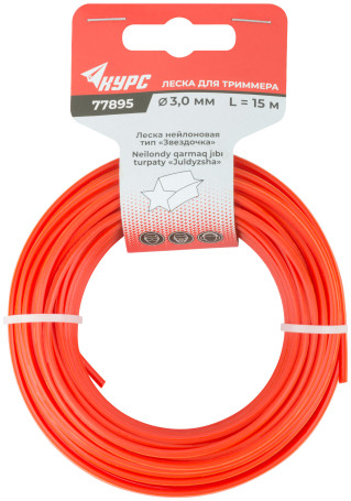 Fishing line for garden trimmers "Zvezdochka" 3.0 mm x 15 m