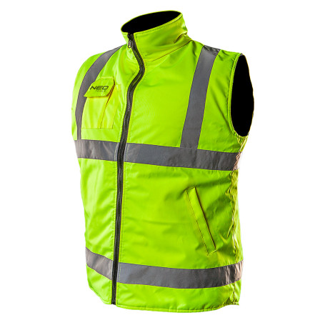 Working vest, double-sided, one side reflective, size XL