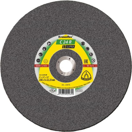 Cutting wheel C 24 R Supra, 230 x 3 x 22.23, 13475