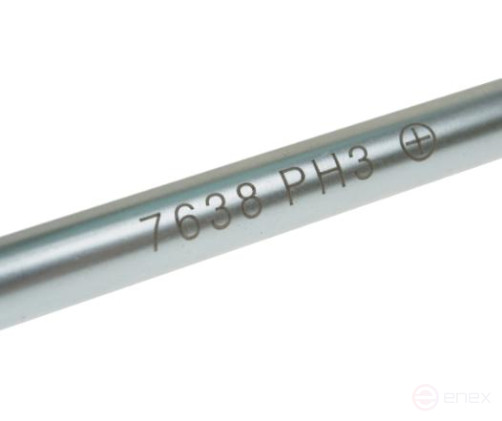 Отвертка крестовая PH 3.0х250мм усиленная (сталь Cr-Mo) JTC