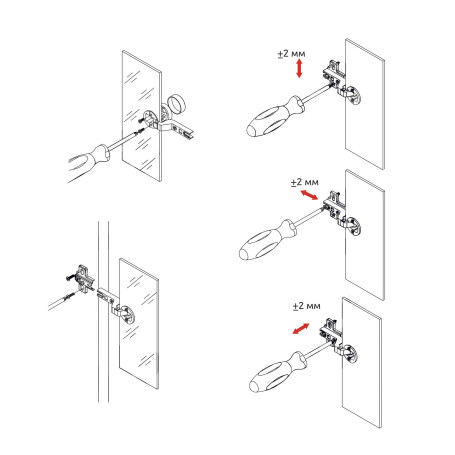 Inner loop for glass with spring h0 slide-on AKS (round plug chrome)