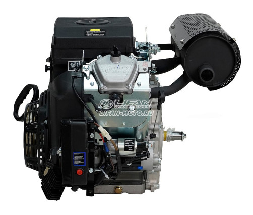 Двигатель Lifan LF2V78F-2A PRO(4500), вал 25мм, катушка 20 Ампер датчик давл./м, м/радиатор, ручн.+электр. зап