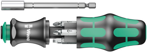 Kraftform Kompakt 28 SB, a set of bits with a bit holder handle and a Rapidaptor cartridge, 6 items