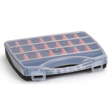 Plastic organizer with DUEL handle changeable 21 compartments, PP.01