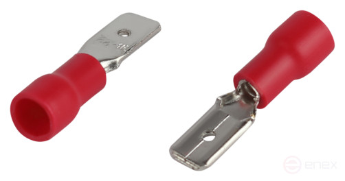 Разъем плоский ЭРА NO-225-129 РпИп 1.25-5-0.8 изолированный «вилка» упаковка 50 шт