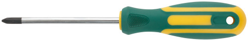 Screwdriver "Contour", CrV steel, rubberized handle 6x100 mm PH2