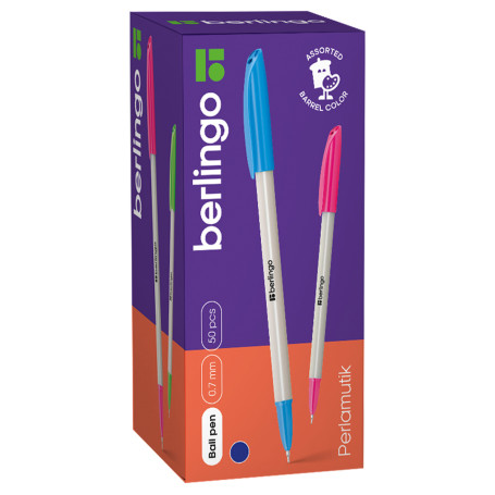 Ручка шариковая Berlingo "Perlamutik" синяя, 0,7 мм