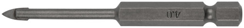 Tile and glass drill bit, hexagon U-shank for a 4x70 mm bit