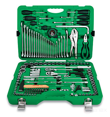 Tool kit in a suitcase 1/4" 3/8" 1/2" 6-gr. 144 items TOPTUL GCAI144R