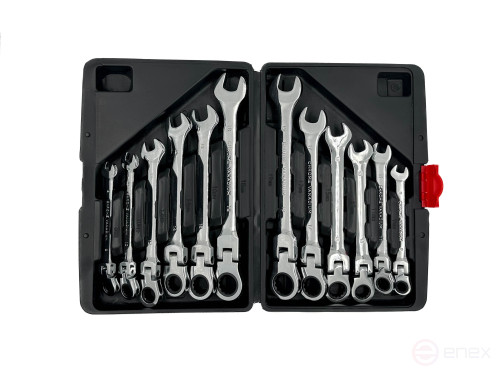 Бригачев Набор ключей комбинированных с трещоткой Skole 8-19 мм 12pc BRG-HW12-0819