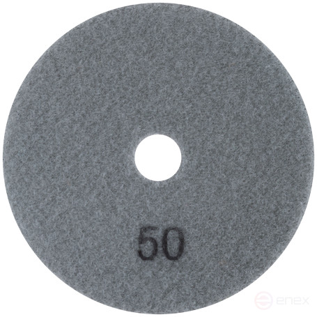 Алмазный гибкий шлифовальный круг АГШК (липучка), влажное шлифование, 100 мм, Р 50