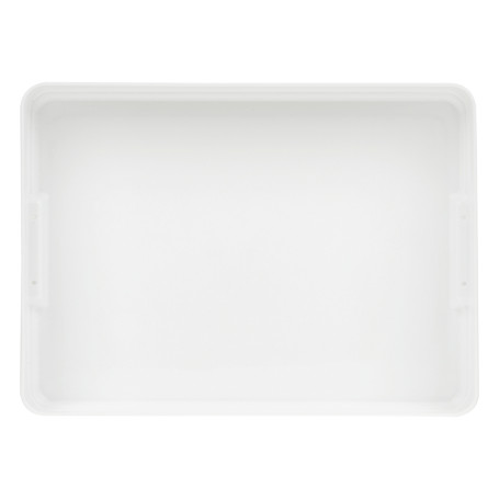 Контейнер для документов СТАММ А4, 260*350*65мм, с защелками, белый