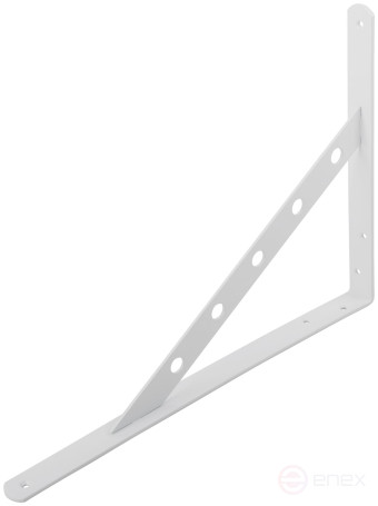 Уголок-кронштейн усиленный белый 350х250 мм