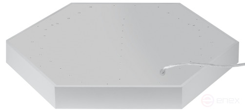 Светильник LED ЭРА Geometria SPO-121-W-40K-038 Hexagon 38Вт 4000K 4000Лм IP40 600*80 белый подвесной драйвер внутри