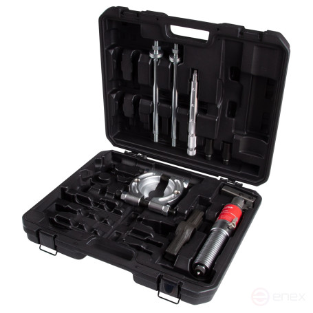 Съемник подшипников гидравлический, 6 т, 28-150 мм, сегментного типа, с совмещенным насосом МАСТАК 104-19706