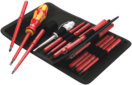 Kraftform Kompakt VDE 16 Universal 1 Set of dielectric screwdrivers with handle holder, 16 items