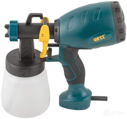 Распылитель электрический 500 Вт; 2,5 мм; 800 мл; 40 din/сек; 800 мл/мин; HVLP; коробка