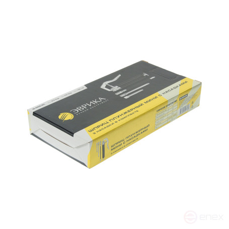 Шприц плунжерный ER-44220-4PC мини работа в 2 направлениях с 3 насадками (120 см³;раб.давление:197бар, макс:272бар;подача:0,35/1 нажатие) ЭВРИКА /1/30