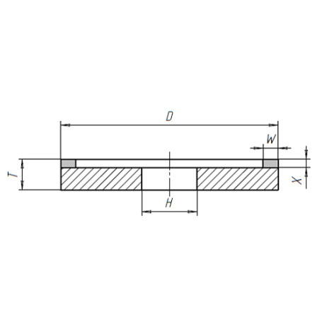Special diamond grinding wheel 4A2 100x35x3x9x16 AC6 100/80 V2-01 100% 20.0