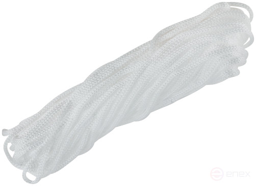 Шнур вязаный полипропиленовый без сердечника 4 мм х 20 м, р/н= 49 кгс